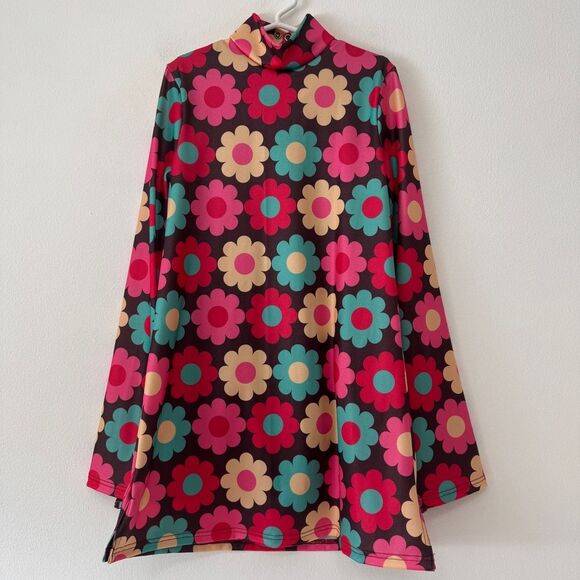 Weissman Boogie Shoes Multi Floral Hippie Dance Costume Size MC (10/12) - Picture 2 of 13